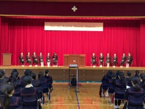 中学 かるた大会＆英語スピーチコンテスト